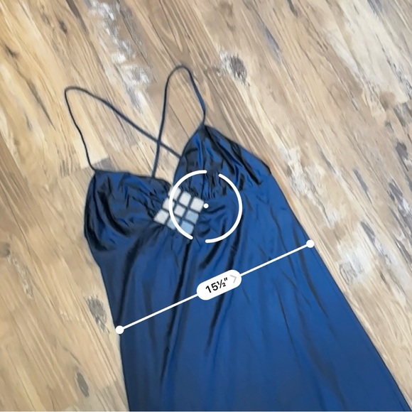 VTG Navy Blue Henson Kickernick Maxi Slip Dress - Picture 8 of 9